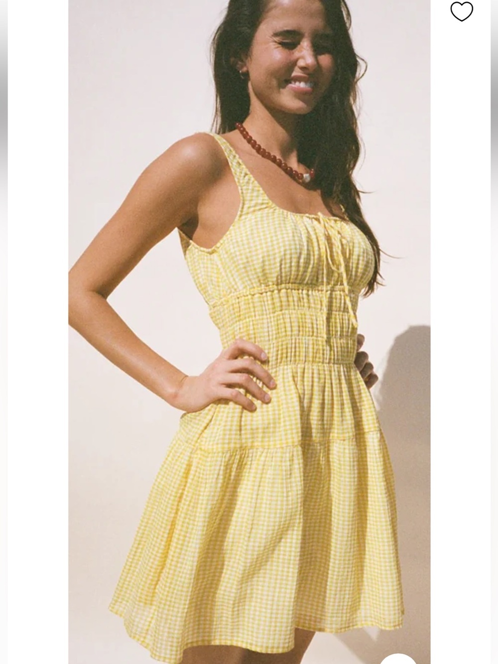 CIAO LUCIA Gianluca Dress in Sun Gingham NWT